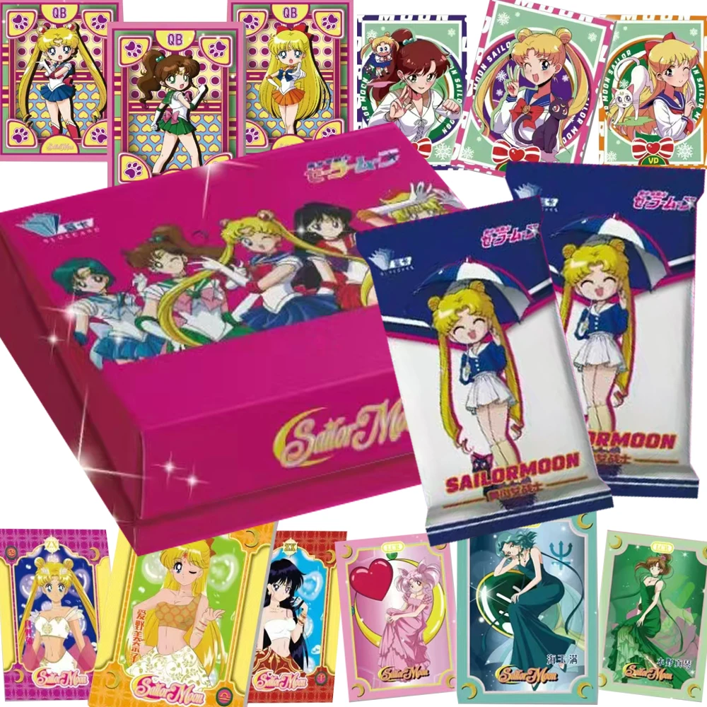 

Sailor Moon Hobby Collection Cards for Friends Anime Characters Christmas Party Joyful Enjoyment Magical Girl Cards Toys Gifts