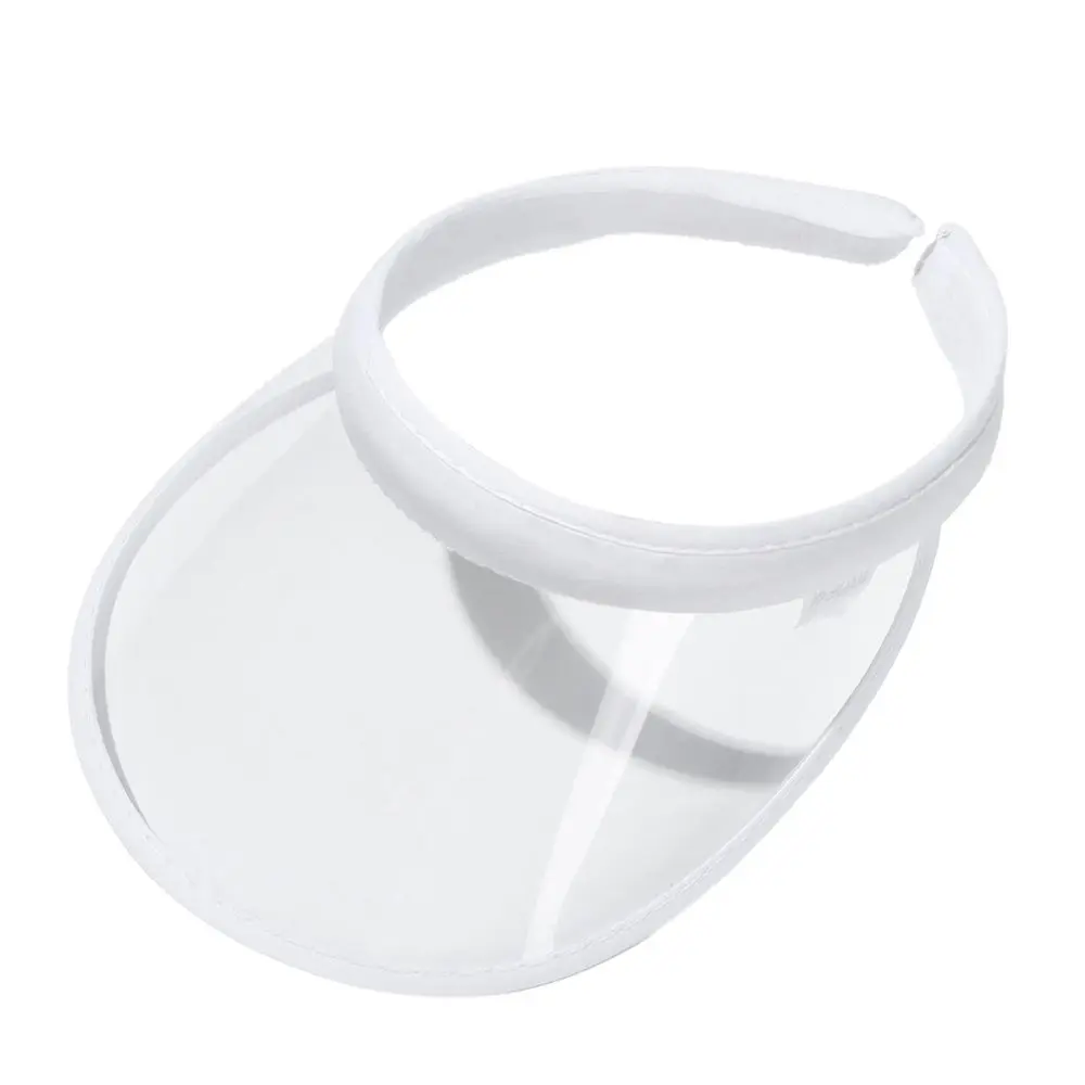 Męskie Damskie Lekkie Czapki Plażowe z PVC Chroniące przed Promieniowaniem UV Sportowe Kapelusze Daszek Przeciwsłoneczny