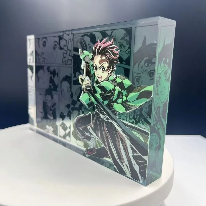 Neue Dämon Slayer Kreative Hochwertige Bar Chi Tokitou Muichirou Acryl Ziegel Computer Desktop Ornamente Anime Peripherie Geschenke