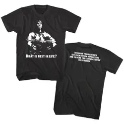 Conan the Barbarian Men's T Shirt Best in Life Quote Schwarzenegger Sword Tee