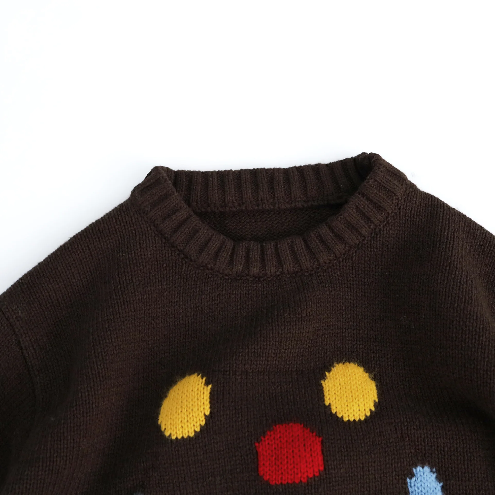 2025 Winter New Children Long Sleeve Cartoon Sweater Boys Girls Knit Pullover Baby Cute Print Loose Sweater Kids Clothes