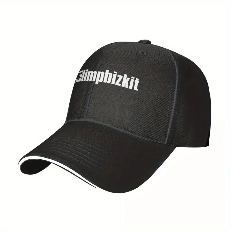 

Бейсболка Limp Bizkit Snapback — дышащая, легкая, черная, с белым логотипом и рисунком рыбьей кости, можно стирать в машине на открытом воздухе