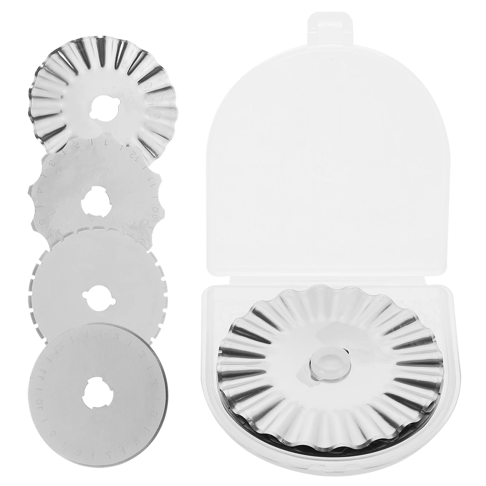 

10pcs Rotary Cutter Blades 45mm Quilting Cutting Steel Accessories Replacement Parts for Fabric Paper DIY Projects