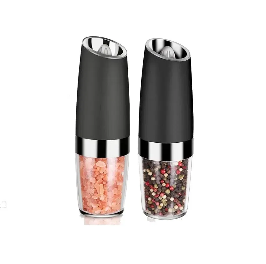 

Electric Automatic Mill Spice Salt and Pepper Grinder Gravity LED Light Adjustable Coarseness Kitchen Steak Tool Sets