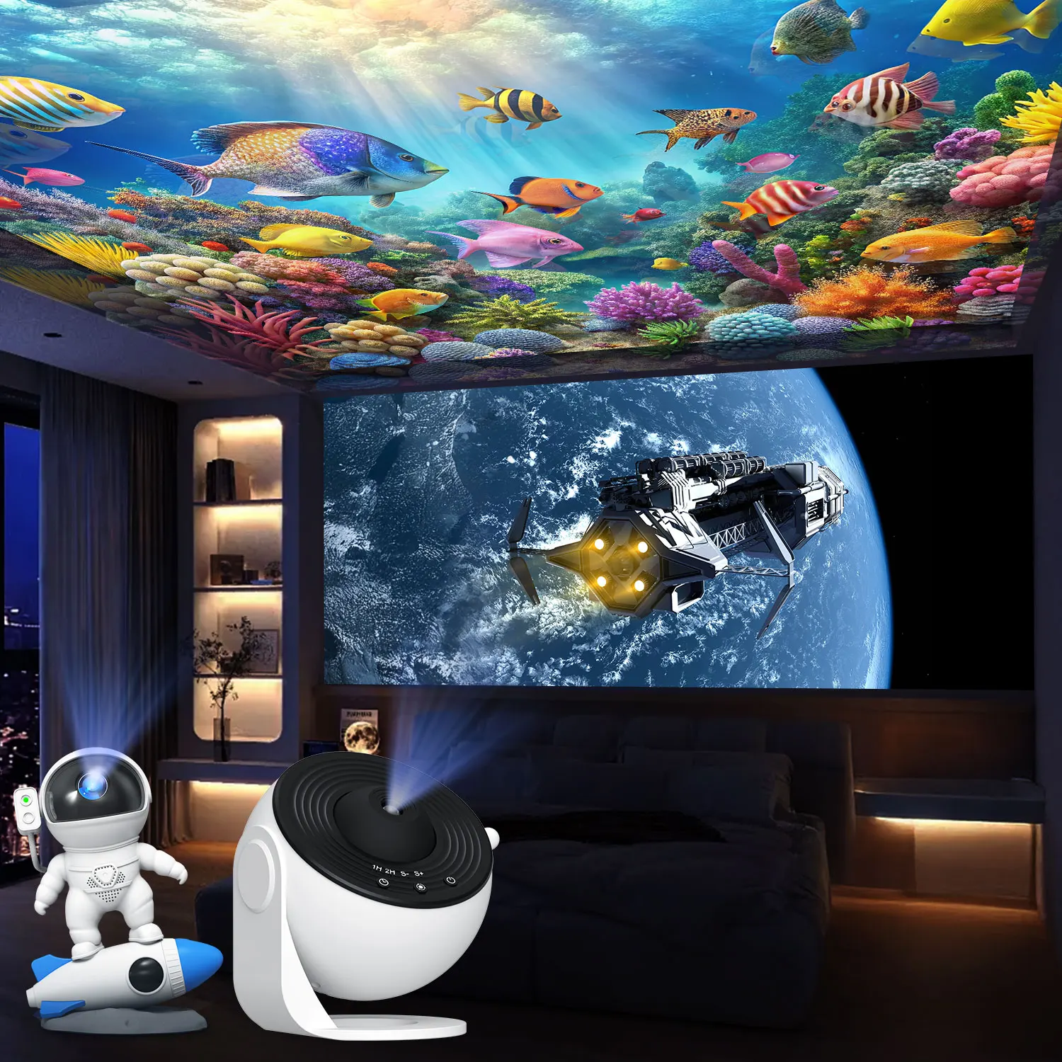 

Pop Night Light Galaxy Projector Starry Sky Projector Planetarium Lamp 6 Pack (Projector Not Included)