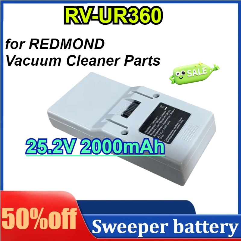 

New 25.2V 2000mAh RV-UR360 Replacement Battery for REDMOND Vacuum Cleaner Parts