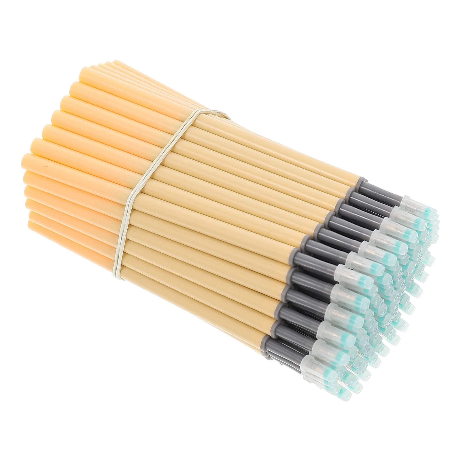 100 Pcs Simple Gel Pen Blue Ink Pens Fine Point Plastic Erasable Smooth Neutral Refills