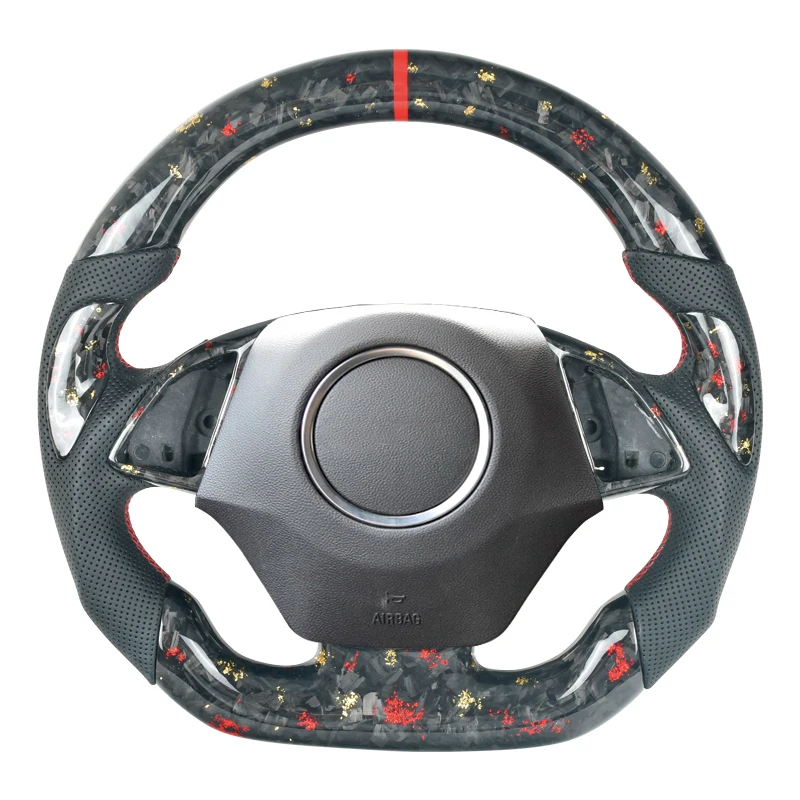 

Real Carbon Fiber Wheel Fit C7 Convertible Flat Bottom Steering Wheels