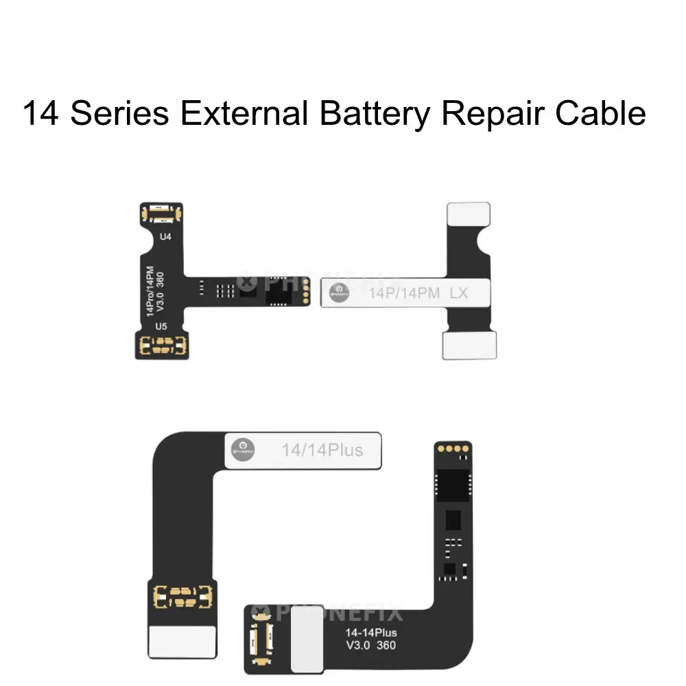 PHONEFIX Cavo tag-on per riparazione batteria esterna per iPhone 11-15PM Nessuna batteria richiesta Avvio Nessun dispositivo Cambia batteria Salute