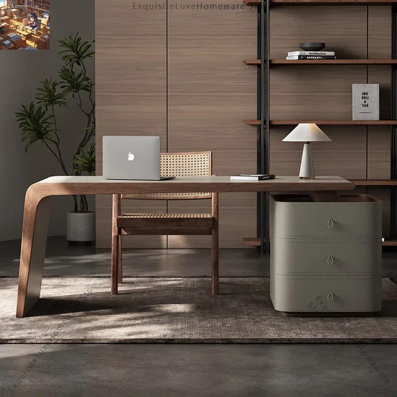 

Cabinet Desktop Executive Desk Organizer Modern Manager Drawers Storage Office Desks Computer Bureaux Escritorios Home Office