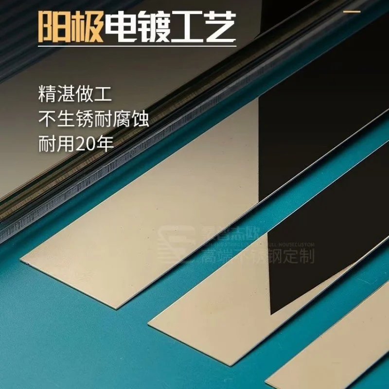 Customized.304 Edelstahl dekorative Formung U-förmige Nut Decke Hintergrund Wand Bar leere Haltenut