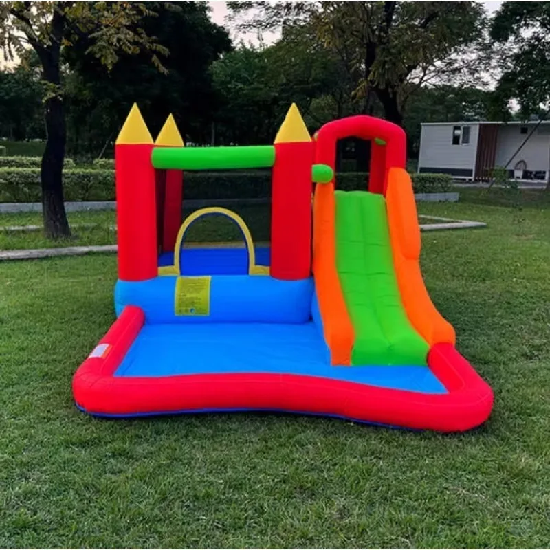 2026 New Fashionable Indoor and Outdoor Inflatable Castle Water Slide & Trampoline Combination for Climbing & Recreation