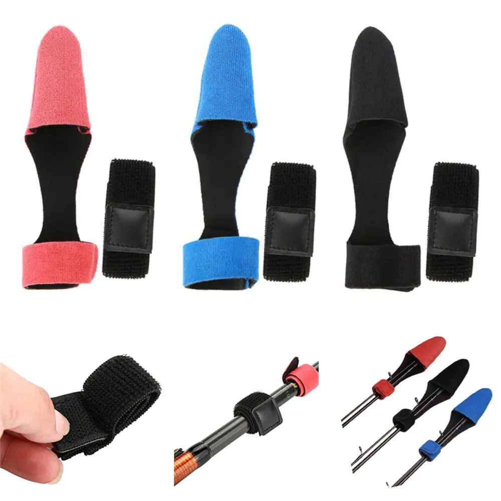 3 Colors Reusable Sleeves Pole Glove Truss Cane Fishing Rod Tie Straps Tip Cover Fastener