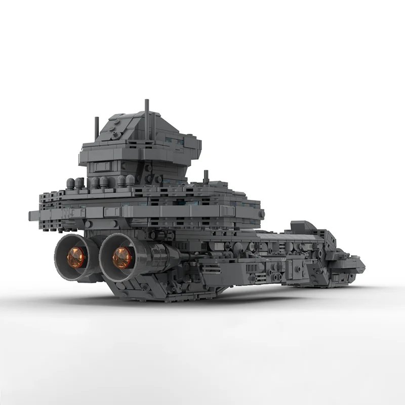 1866pcs MOC Stargate X Prometheus Spaceship Midi Space Model Building Blocks Architecture Christmas Gift Toys Education Birthday