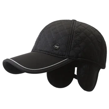 2023 חדש סתיו גברים חורף אופנה חם עם האוזן כובע בייסבול עבור גברים בחוץ מתכוונן גברים חיצוני מתכוונן כובע עבור אבא מעבה