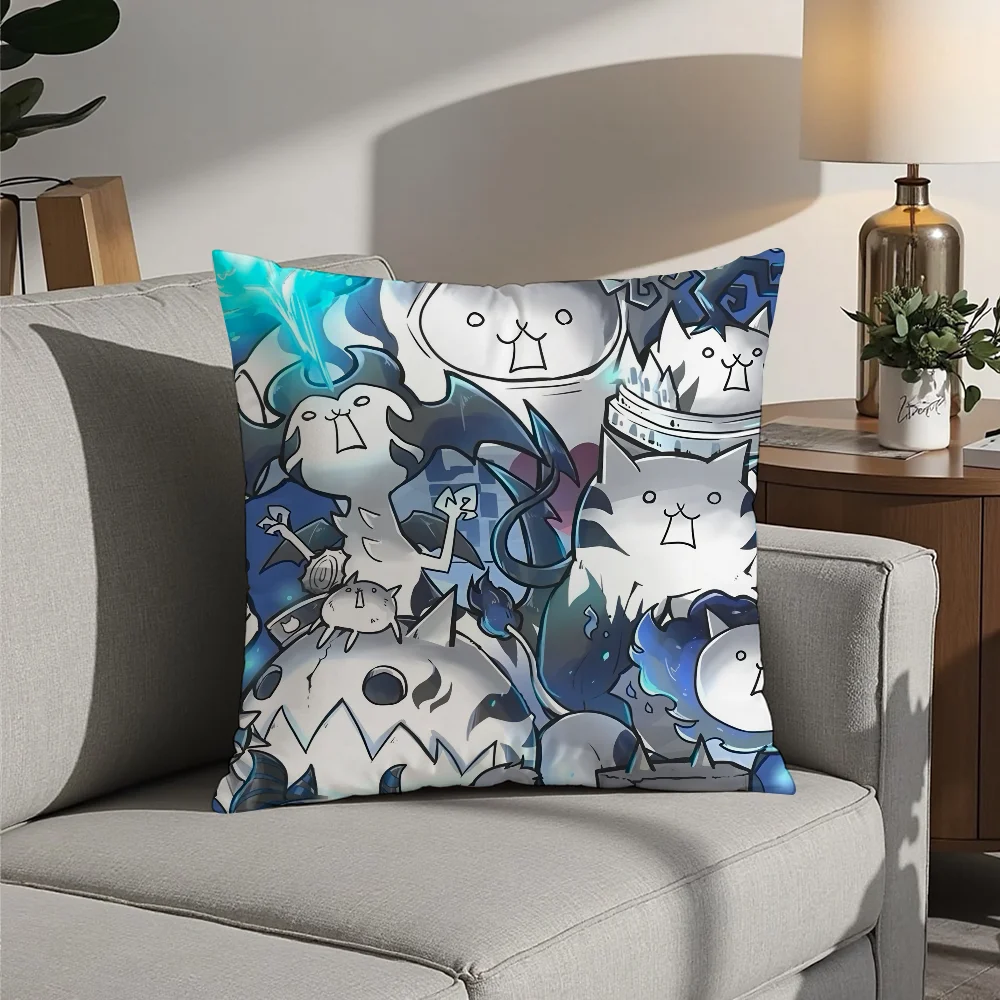 

Classic The B-Battle Cats Pillow Case Plush Fabric Soft Pillowcase Double Sided Print Cushion Cover Household Gifts