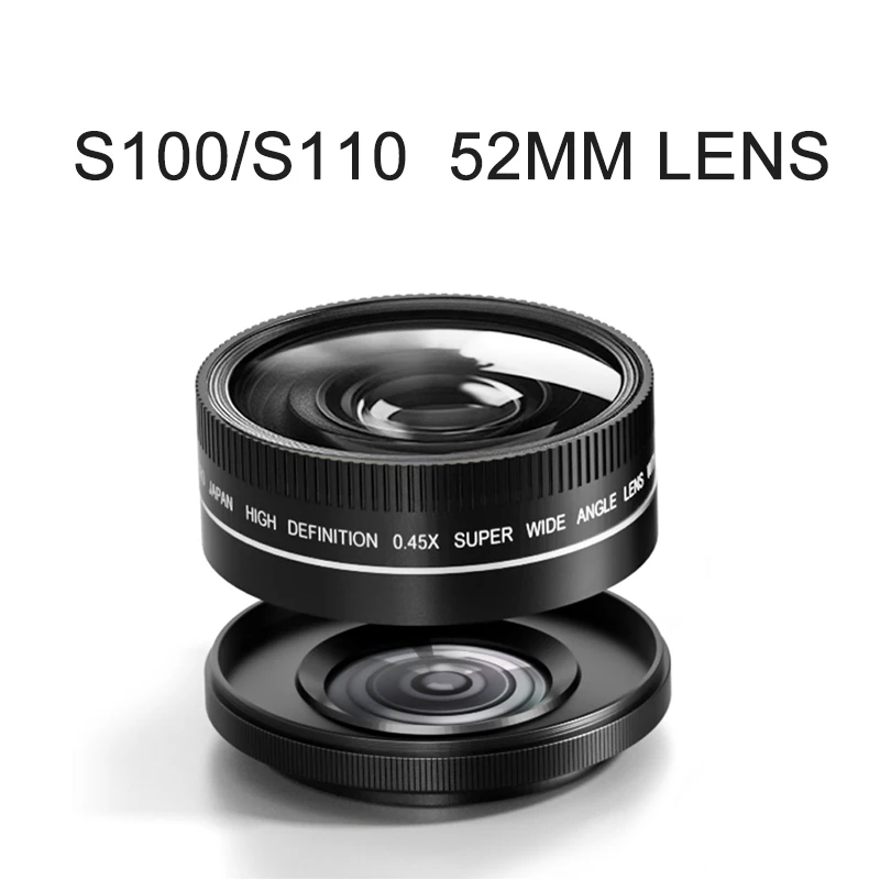 

52MM Digital Camera Lens, Suitable For S100 And S110 Cameras, Suitable For Other 52MM Lens Threaded Cameras.