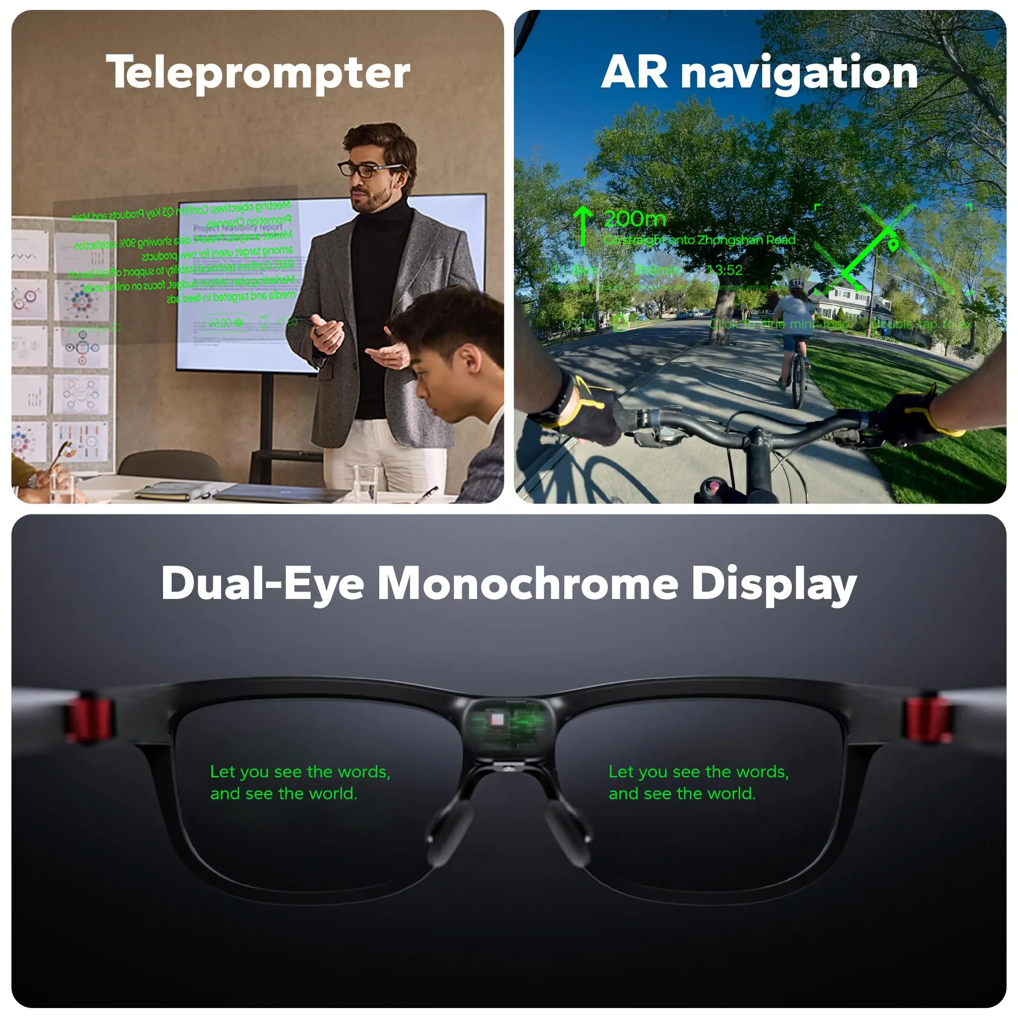 INMO GO3 AI Translation Smart Glasses, Realtime Translate Text in Your Eyes AR Glasses with Camera, AI Assistant,Global Version