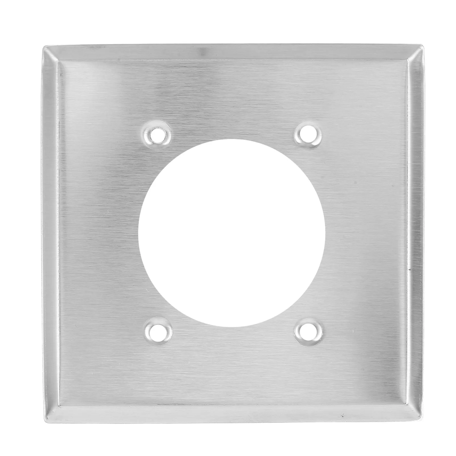 

Stainless Steel Receptacle Wall Plate 2.13 Inch Hole Diameter Unbreakable Decorative Electrical Outlet Cover for Bedroom Kitchen