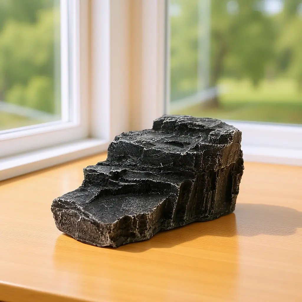 

Большая платформа из смолы для обогрева рептилий, аксессуар для аквариума, террариума, рампа для упражнений для сухопутных черепах, натуральный вид