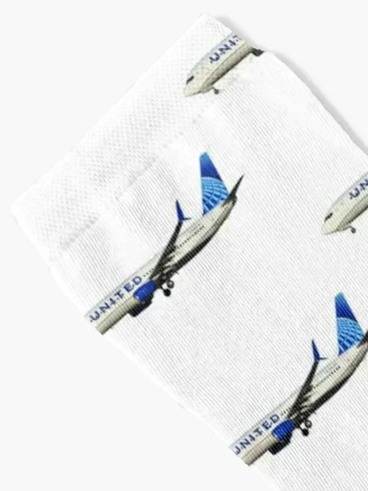 يونايتد ايرلاينز 737-800 جوارب جوارب هدايا عيد الميلاد جوارب رجالي فاخرة للنساء