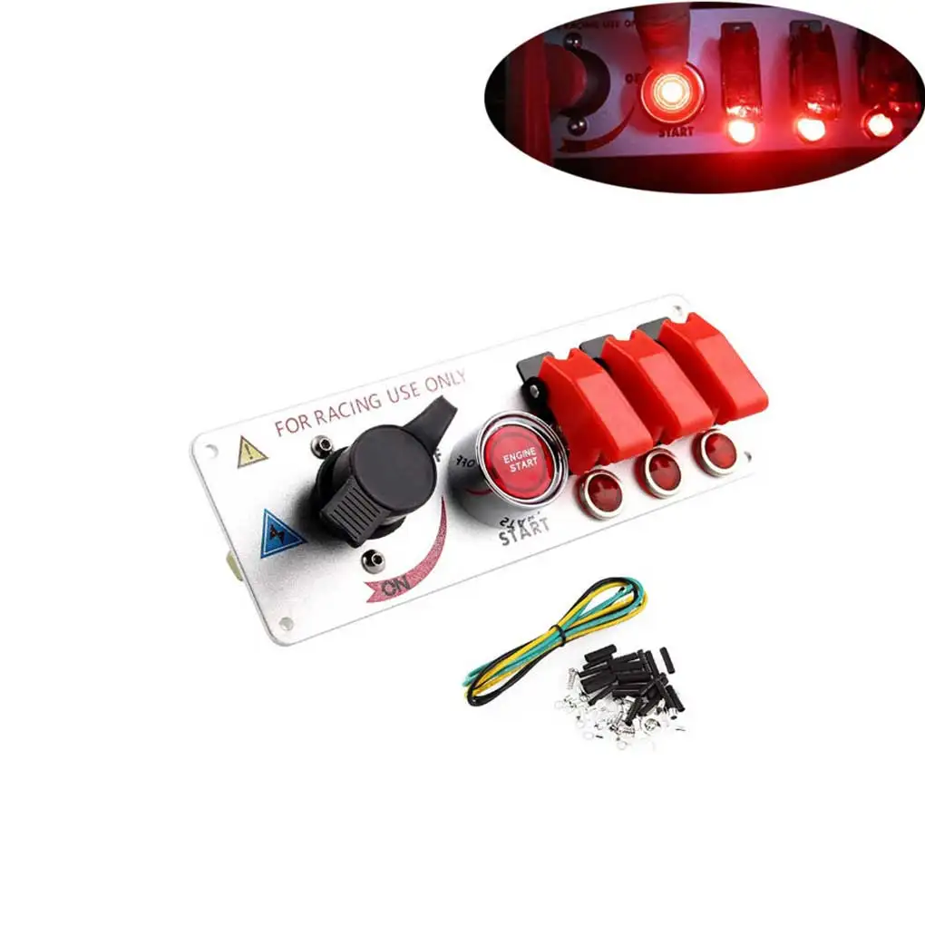 Racing Car Ignition Switch Panel Detachable Fashionable Upgrading Switches