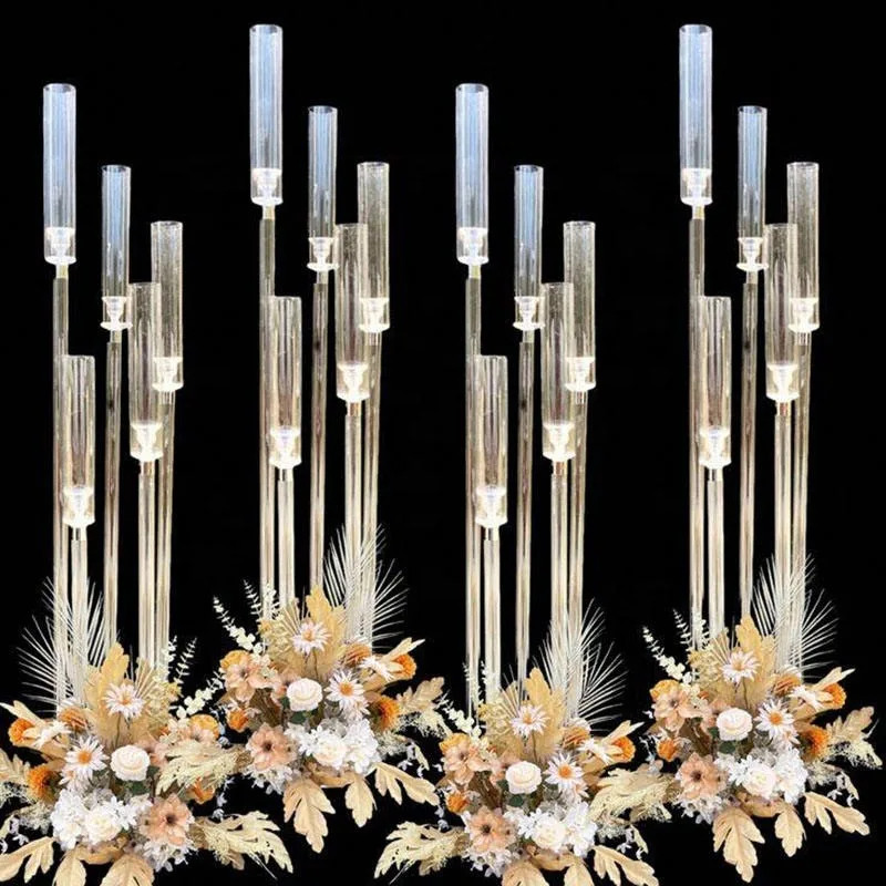Simple modern acrylic candle holder wedding acrylic candle holder wedding decoration table ornament