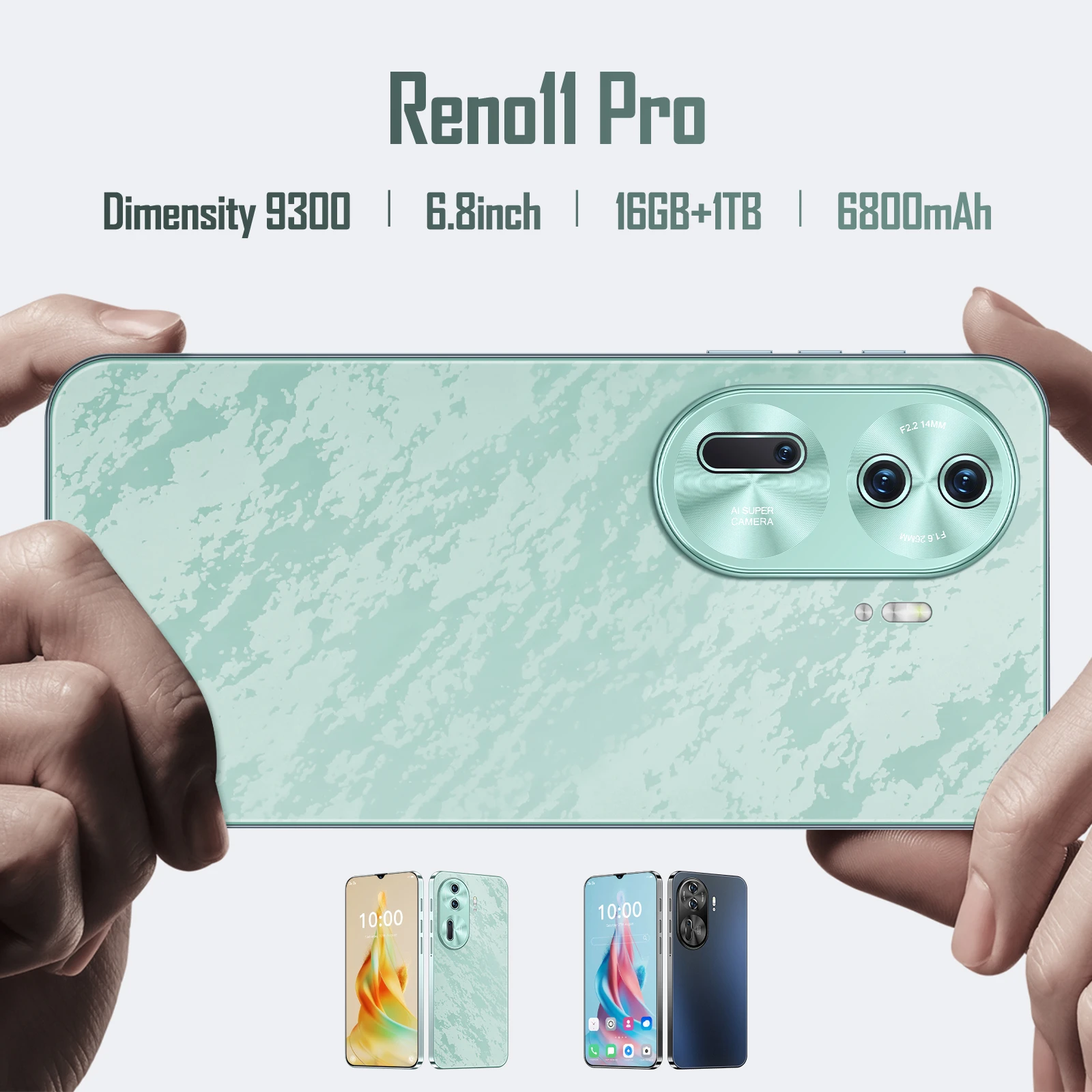 yZ[z2025NIWi^ubg Reno 11 Pro 6.8C`HD 4K Android 14 22GB+2TB 6800mAhobe[ 4G 5G fASIMJ[h WiFi GPS Google