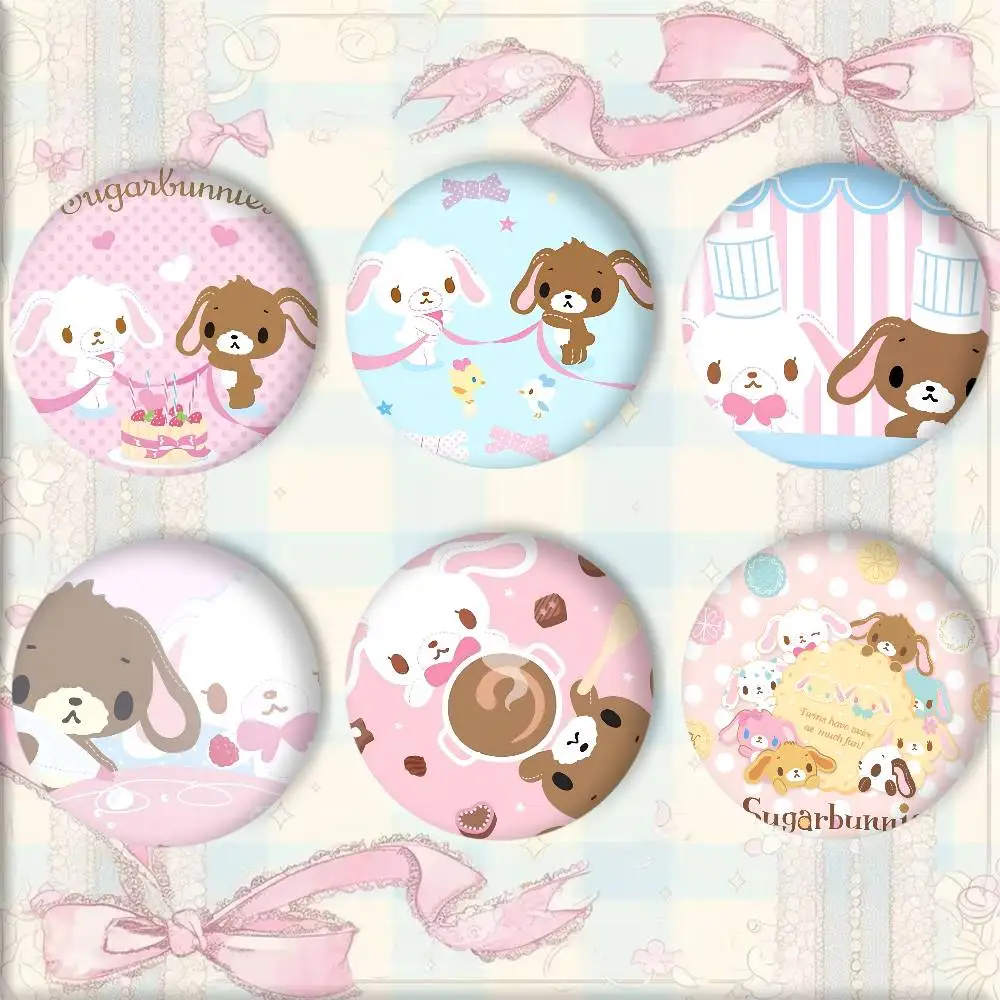 Anime Kawaii Cute Cartoon Movie S-SugarbunnieS Round badge lapel pin backpack clothing jewelry accessories gift brooch