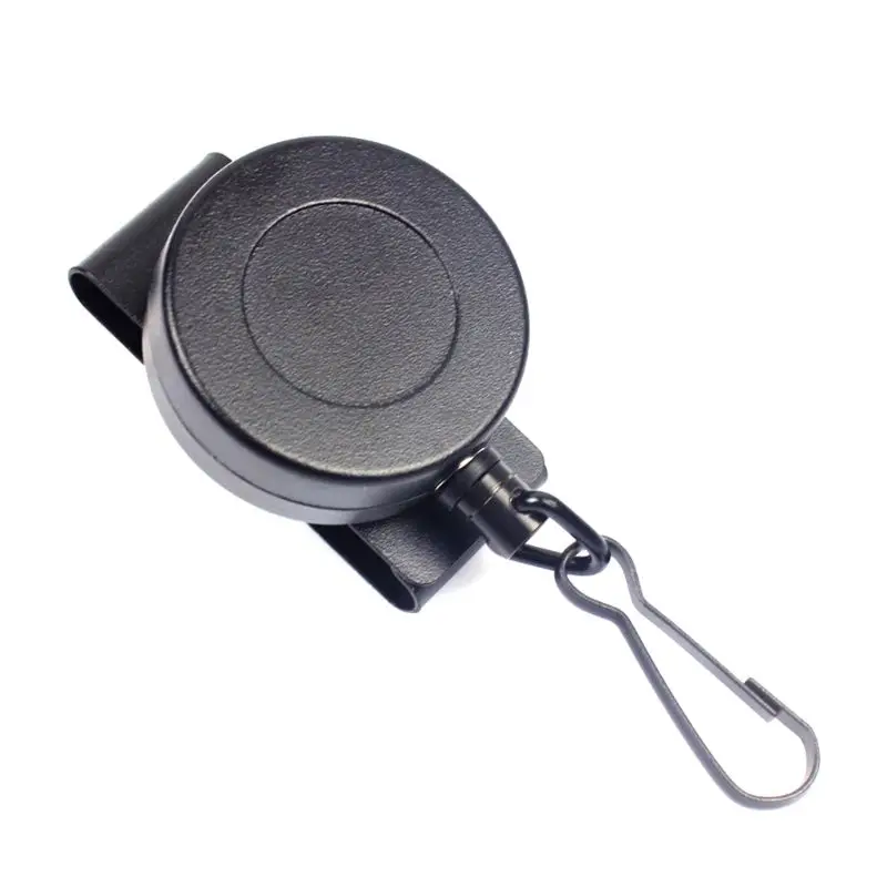 Retractable Keyring, Badge Reel for Key Chain Thickened Wire Screwed Fastened Clip for Keys, ID Card Holders, Badge Hold