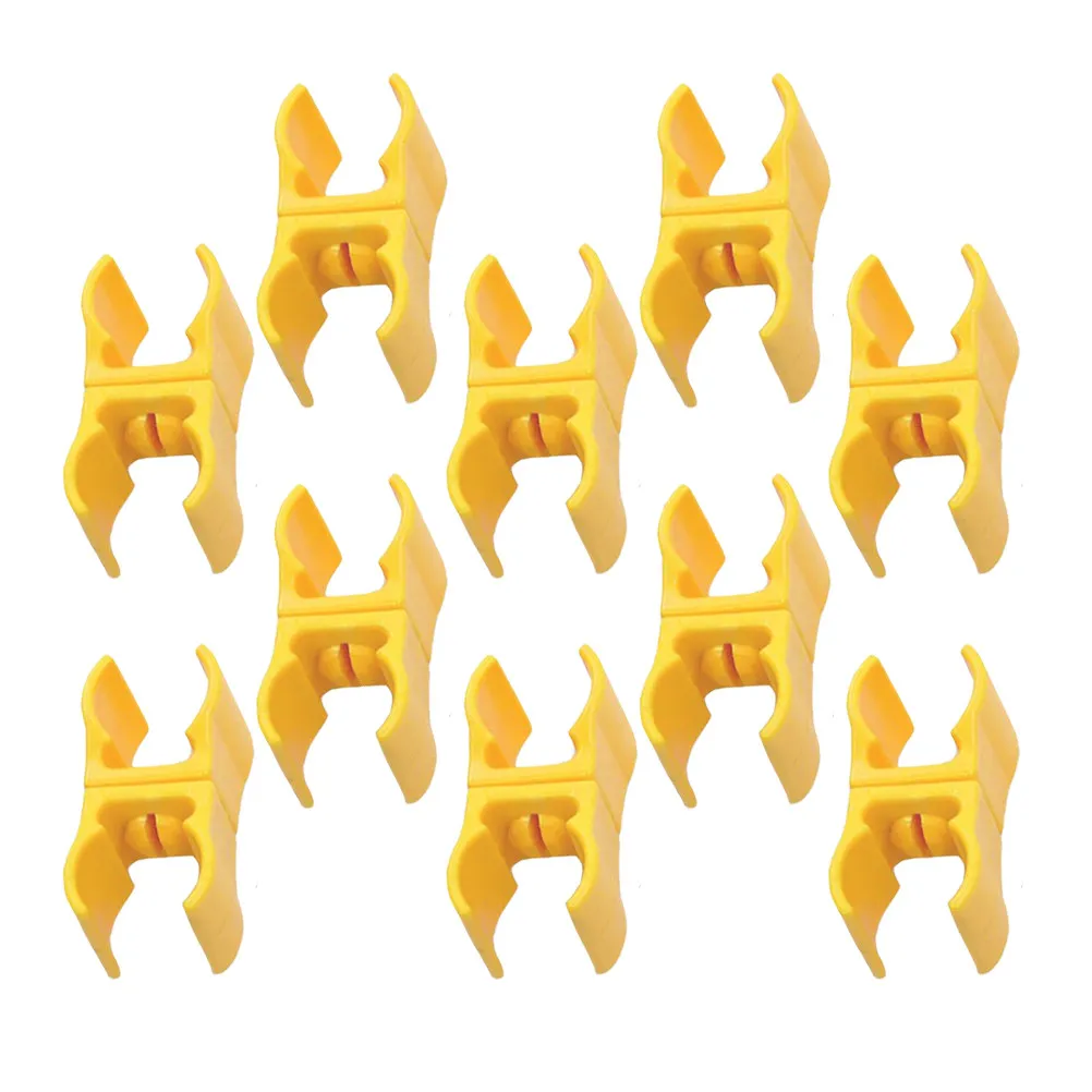 10Pcs Football Sign Rod Buckle Soccer Training Pole Buckles Adjustable Sports Agility Training Equipment Rod Buckle for Sports