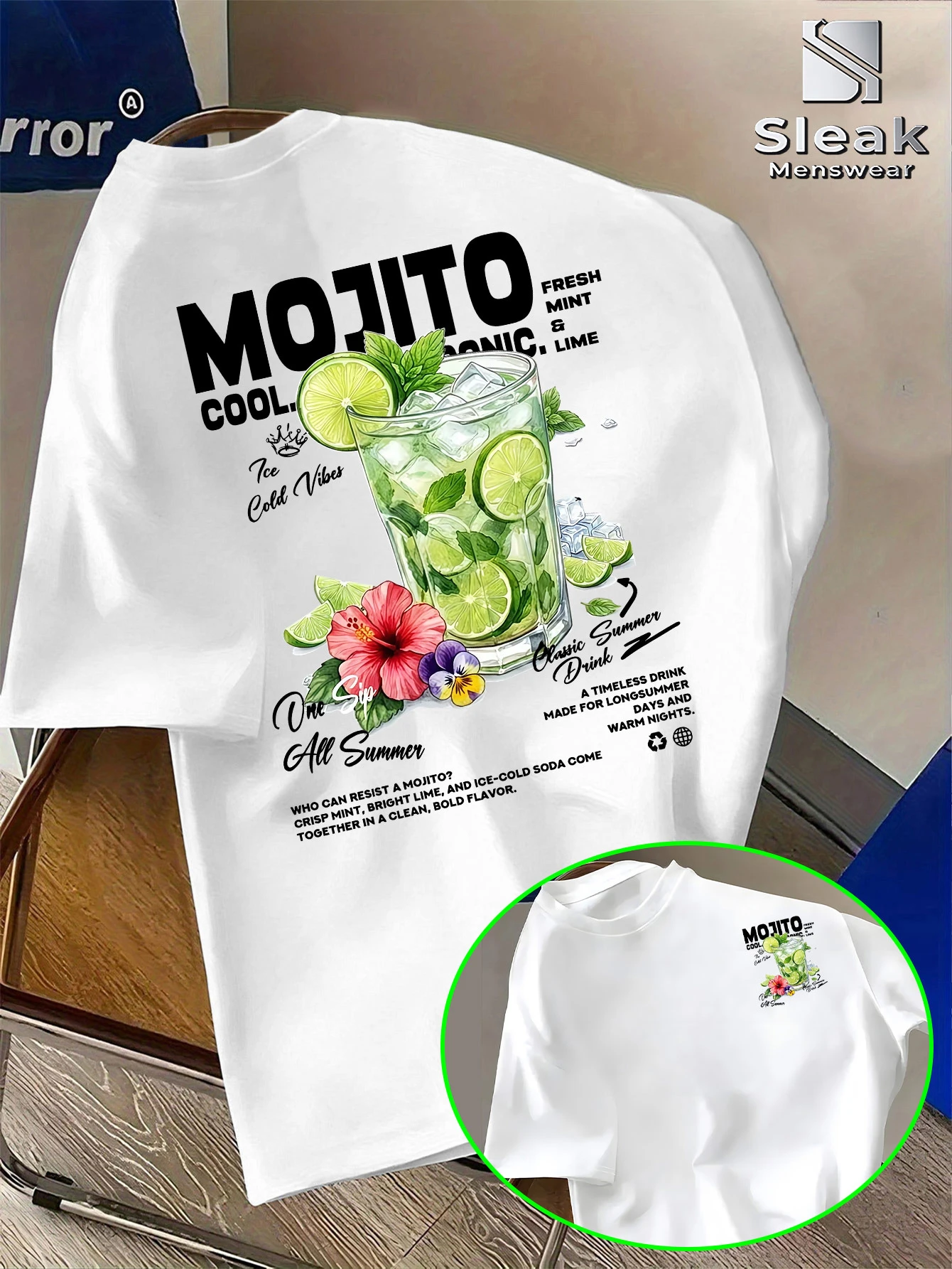 

Men's Cotton T-shirt Men's and Women's Universal All-match Cotton Round Neck Y2K Retro Trend Pattern Printed Short Sleeve