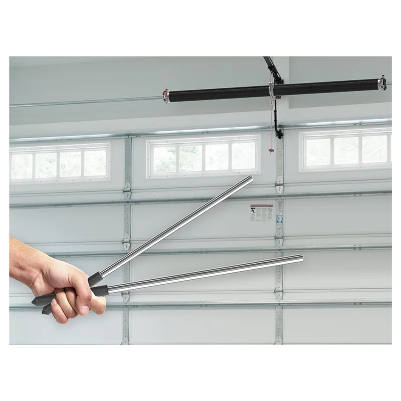 AB41-Garage Door Torsion Winding Rod Garage Spring Winding Rod Torsion Winding Rod Withnon-Slip Handle