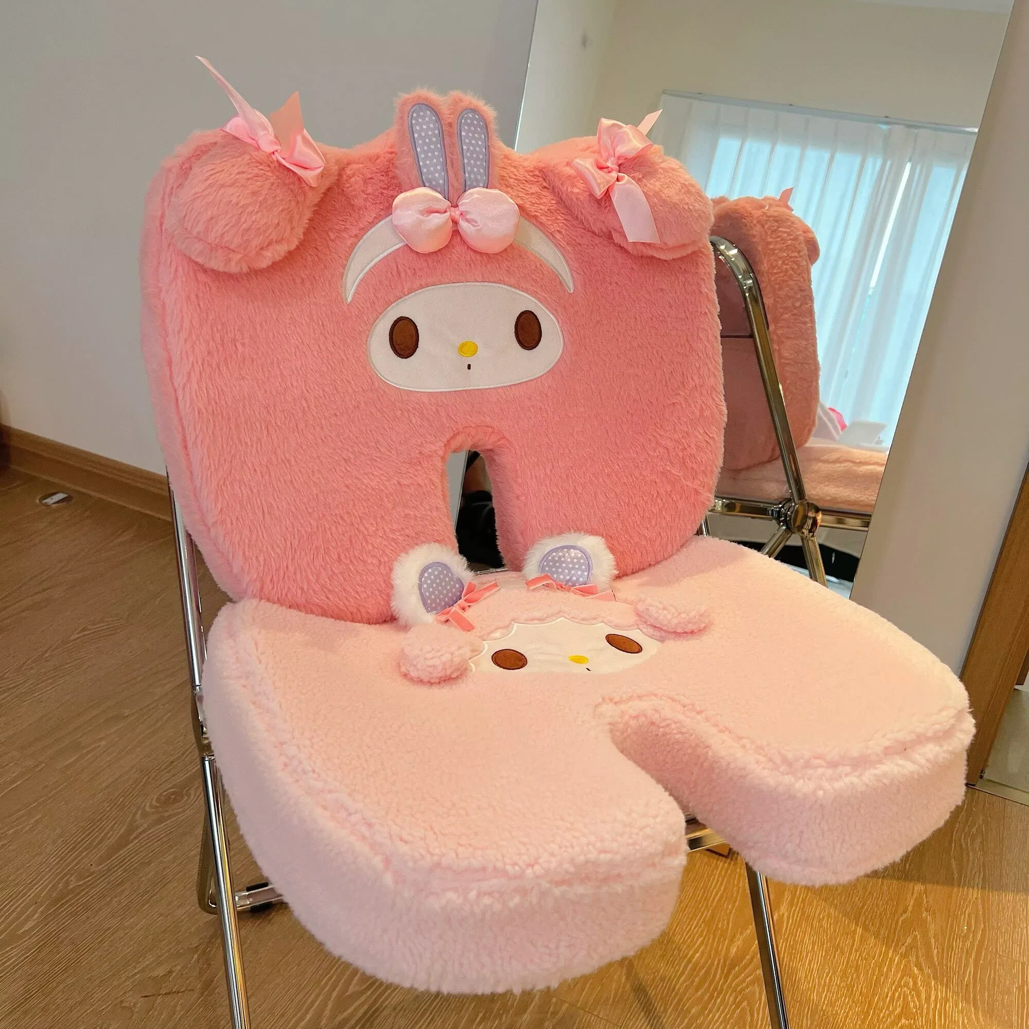 

Sanrio Memory Foam My Melody Sweet Piano Pillow for My Sweet Piano Chair Cushion Pad Car Office Hip Support Butt cushion