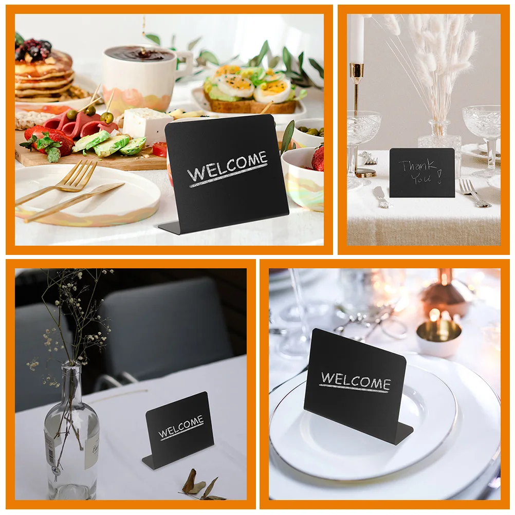 12pcs Mini Blackboards Decorative Writing Message Chalkboards For Restaurant Menu Display Price Boards Multifunctional Signs