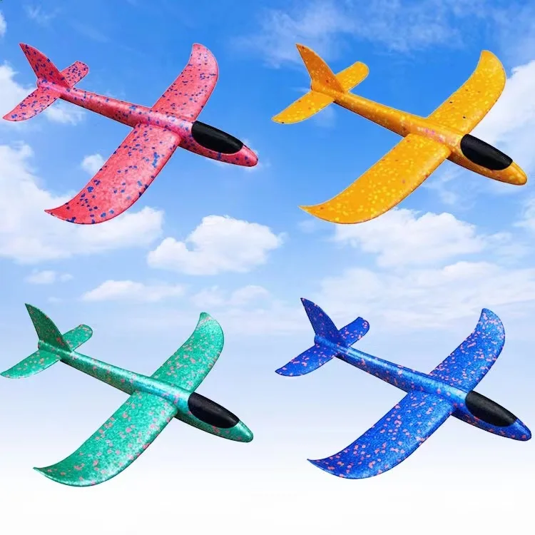 DIY Planes 37/48 CM Hand Throw Airplane EPP Foam Launch Fly Glider Model Aircraft Outdoor Fun Toys for Children Party Game Gifts