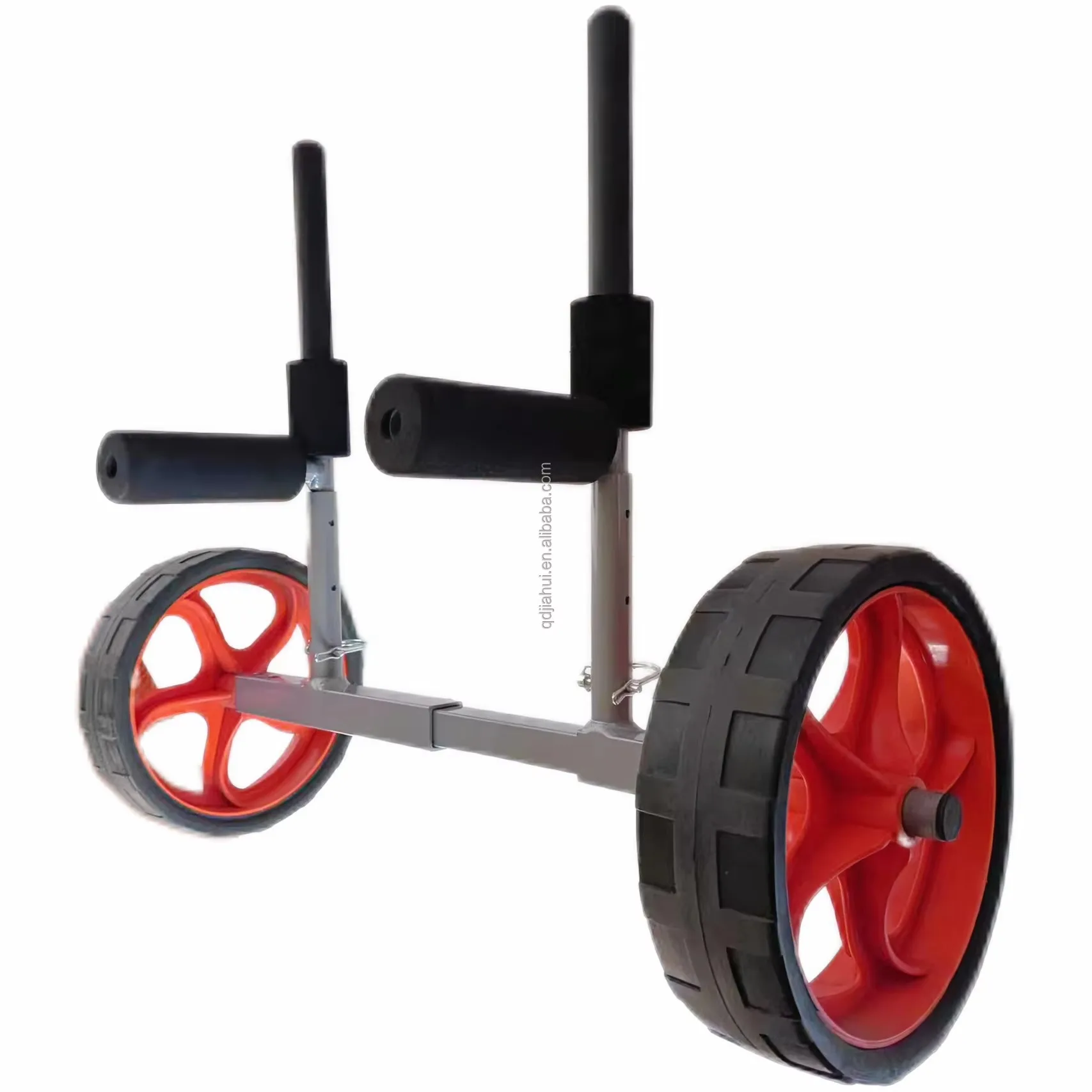 Heavy Duty Two Functional Adjustable Aluminium Kayaks Trolley Canoes Carts with Puncture Free Wheel Flat Free Kayak Wheels