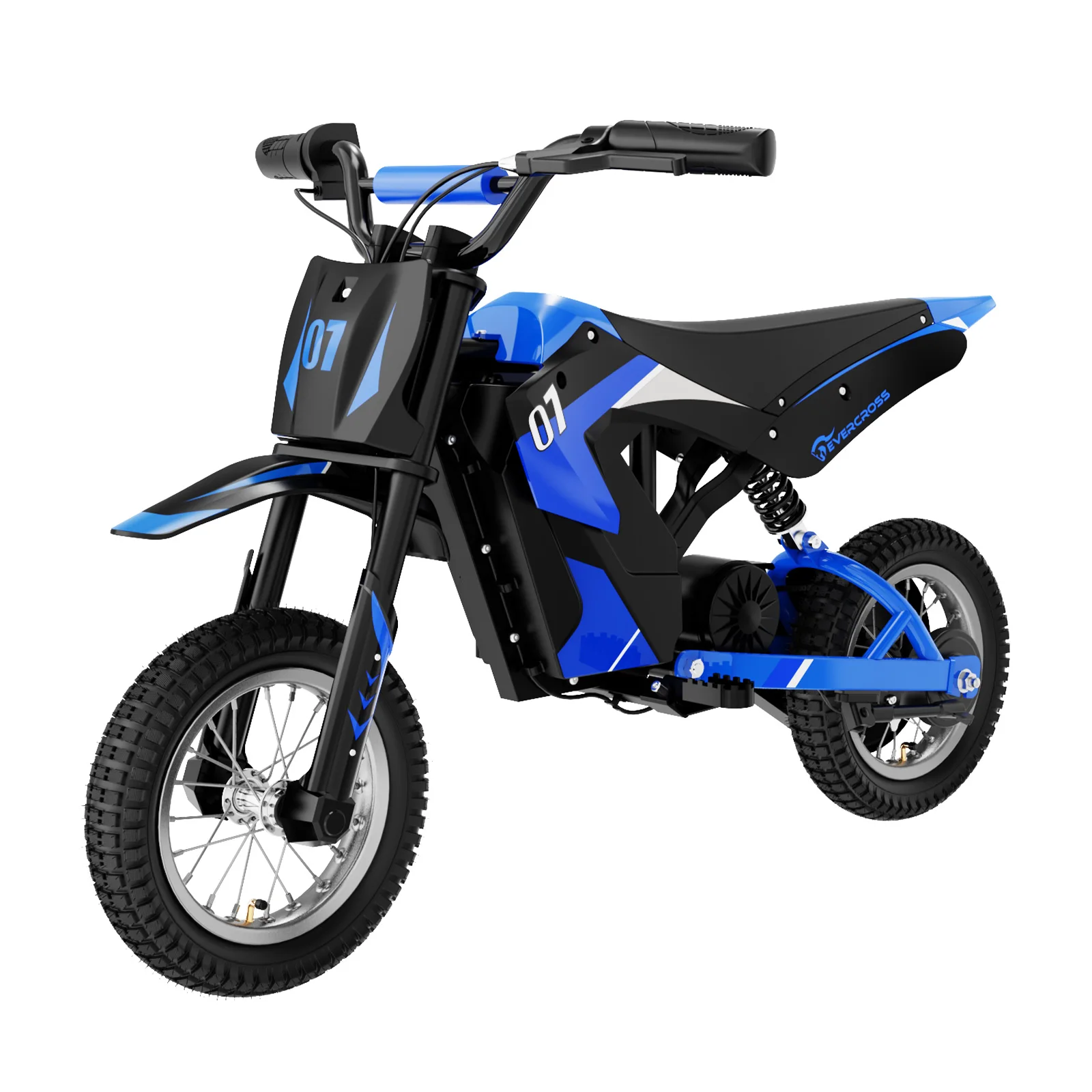EVERCROSS TECH elektrische kindermotorfiets EV12M-motor 300W, max. snelheid 25 km/u, actieradius 15 km, 12-inch banden