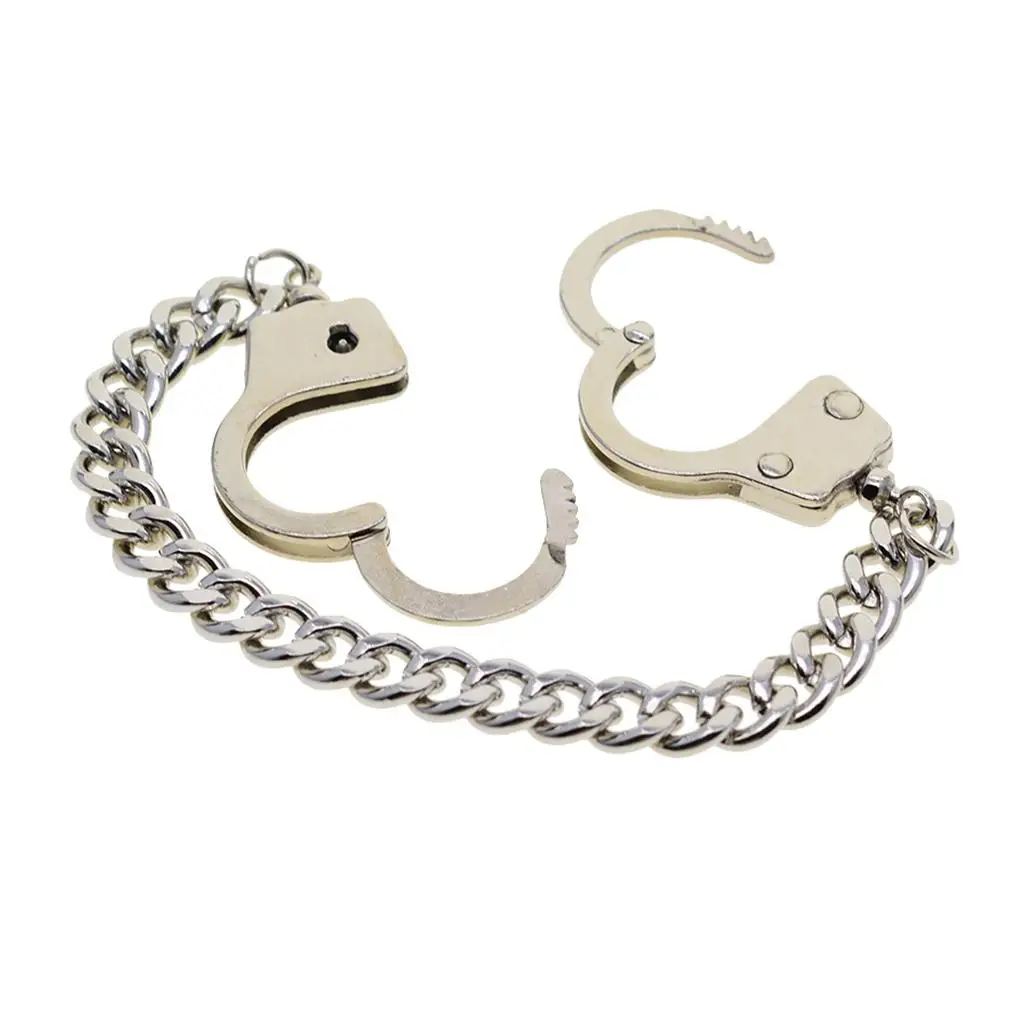 2xMini Handcuffs Keychain Metal Creative Chain for Car Key Chain Ring Holder