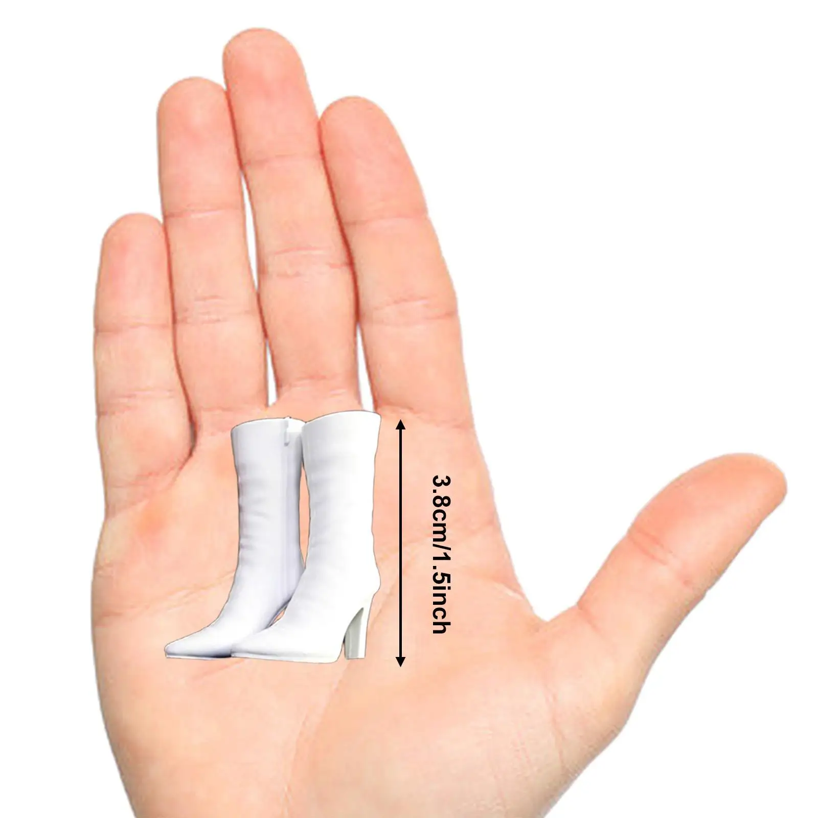 Botte courte décontractée, mode, élégante, bottes à bout pointu, chaussures de poupée pour accessoire de figurine d'action de 12 pouces, échelle 1:6