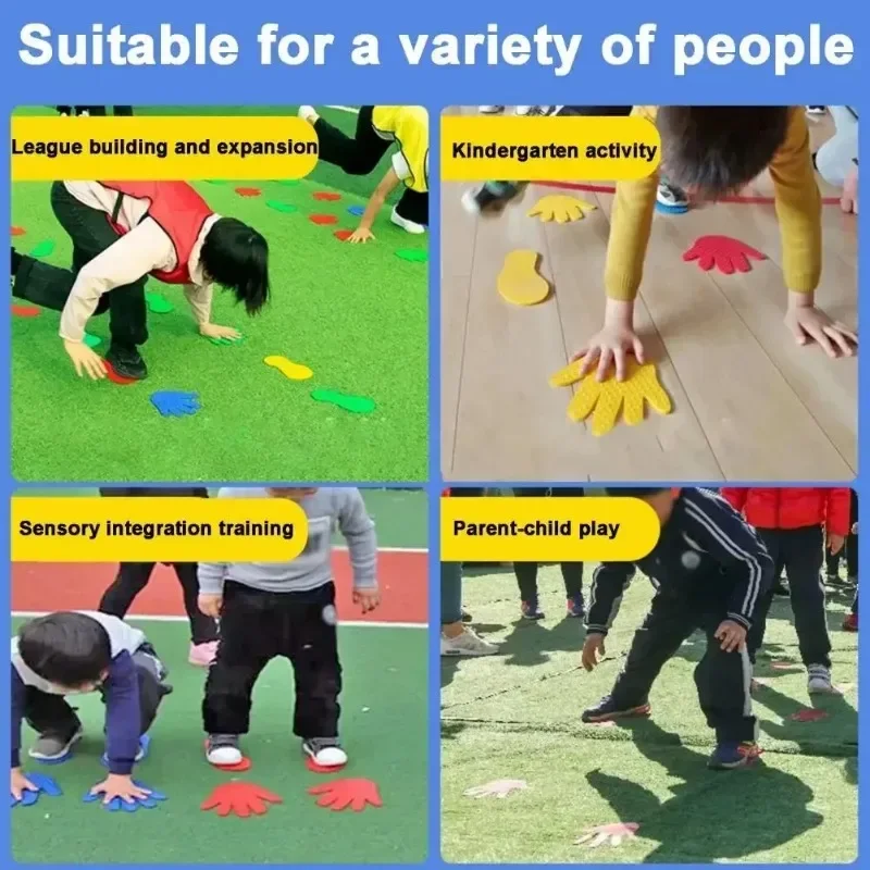 Hand Feet Toys Good Flexibility Anti-slip Entertainment Sensory Integration Training Hand Footprints Party Game Floor Games Toys