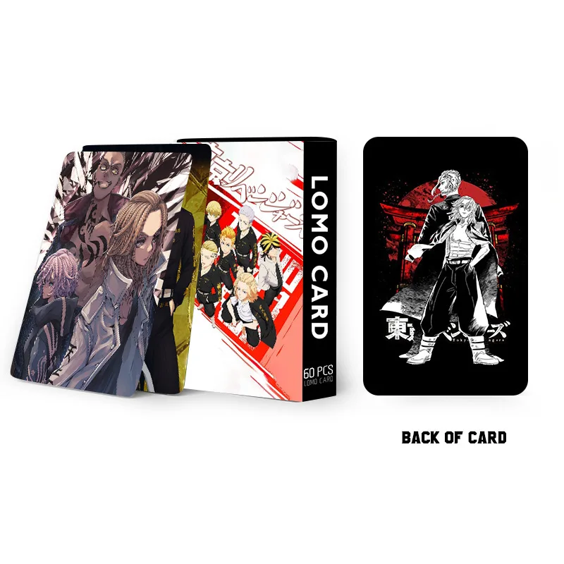 60Pcs LOMO Cards Anime Jujutsu Kaisen Chainsaw Man Tokyo Revengers Post Card Hobby Game Collection Toys For Children Gifts