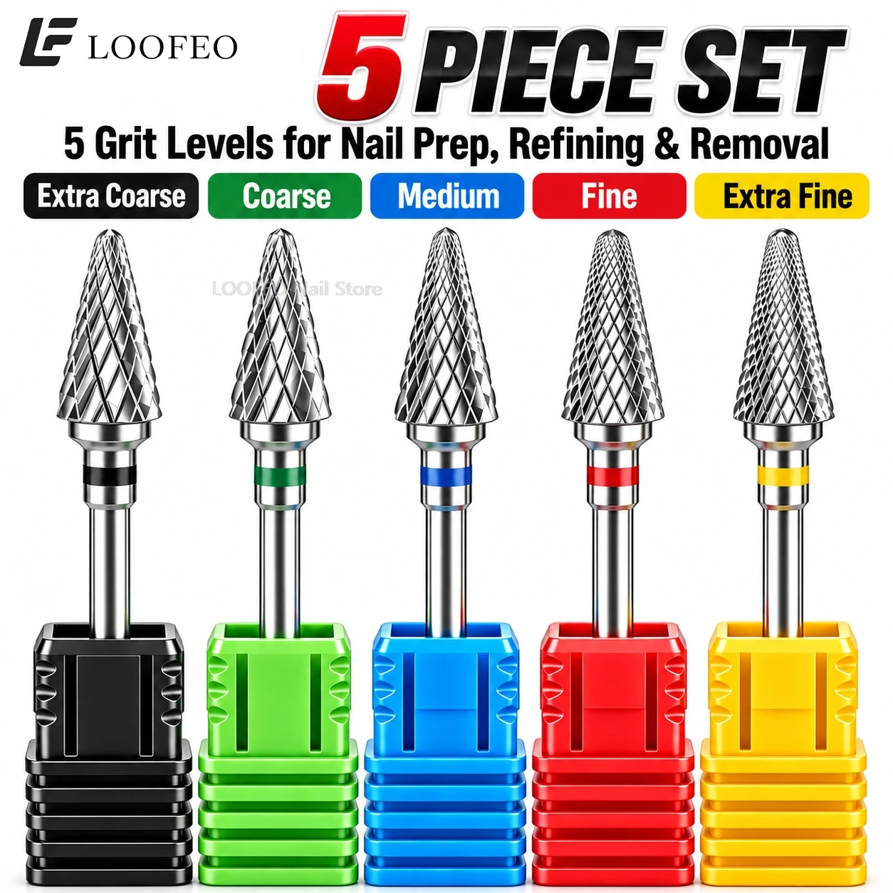 5PCS 5PCS Stainless Steel Nail Drill Bits Milling Cutter for Manicure Pedicure Electric Nail File Bit for Gel Removal Cuticle Callus - Aliexpress Deal