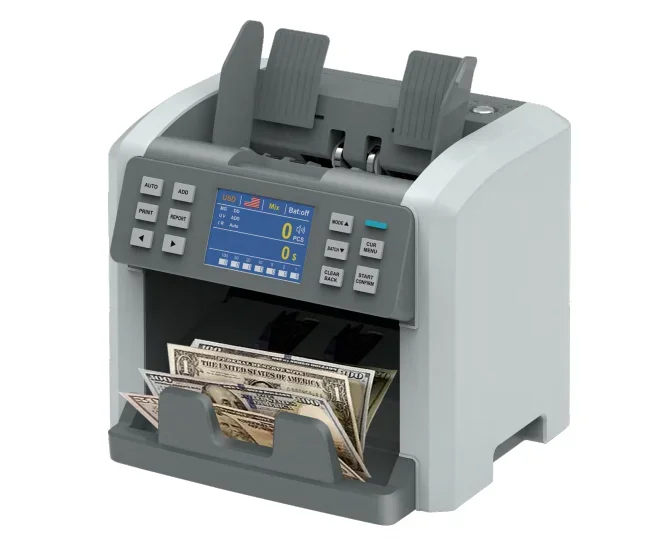 

HL-P120 currency counting machine 15 currencies mixed count with 2 CIS touch screen SN read dealer wholesaler money counter