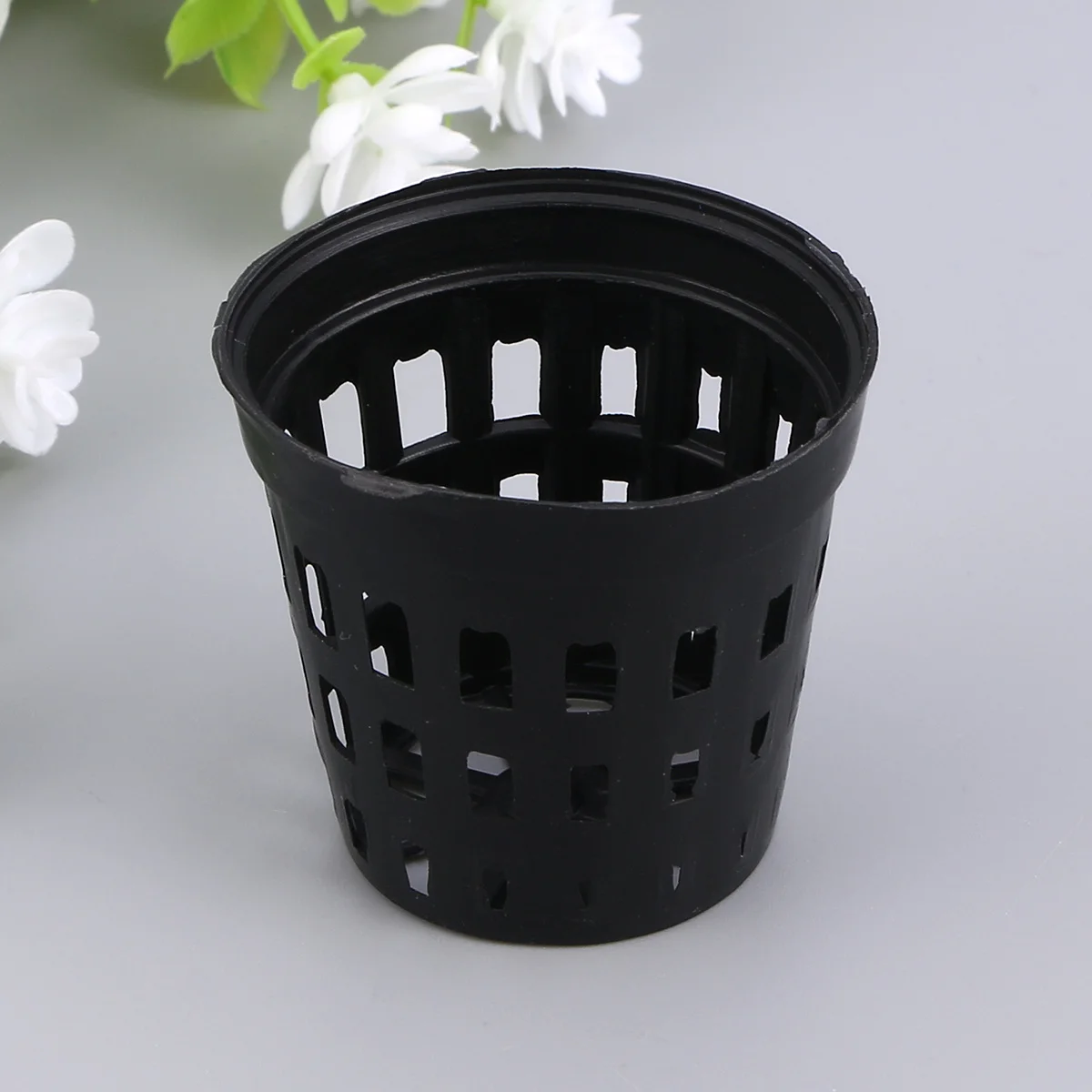 

1Pcs Water Grass Cultivate Pot Black Middle Size Aquatic Plant Basket for Even Root Drainage Water Grass Basket