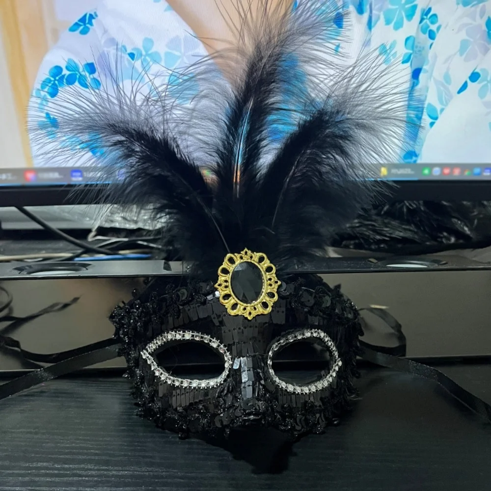 Sequin Mask High-Quality Venetian Party Mask Dressing Makeup Mask Sexy For Ball Costumes Bars Banquet Halls