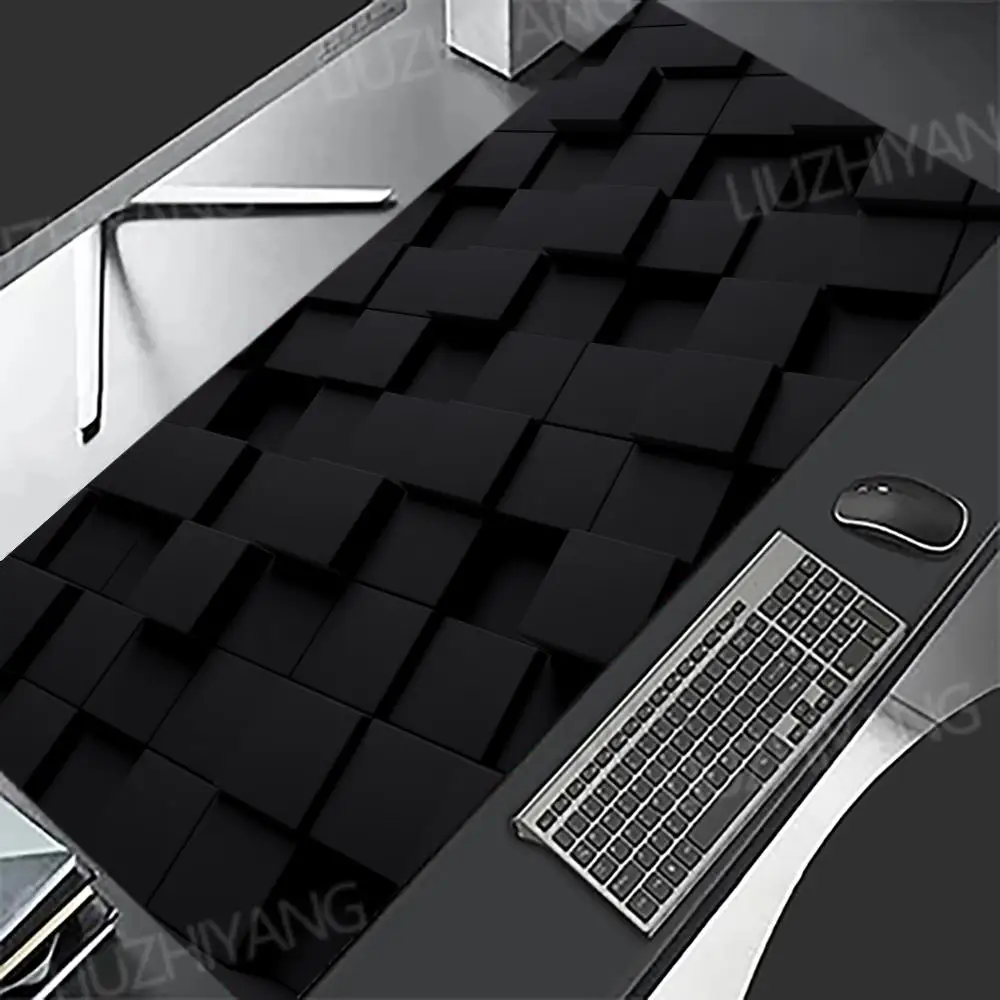 

3D Geometric Mouse Pad Large Gaming Rubber Mousepad XXL Non-slip Durable Table Mat HD Office accessories keyboard Long Mousepads