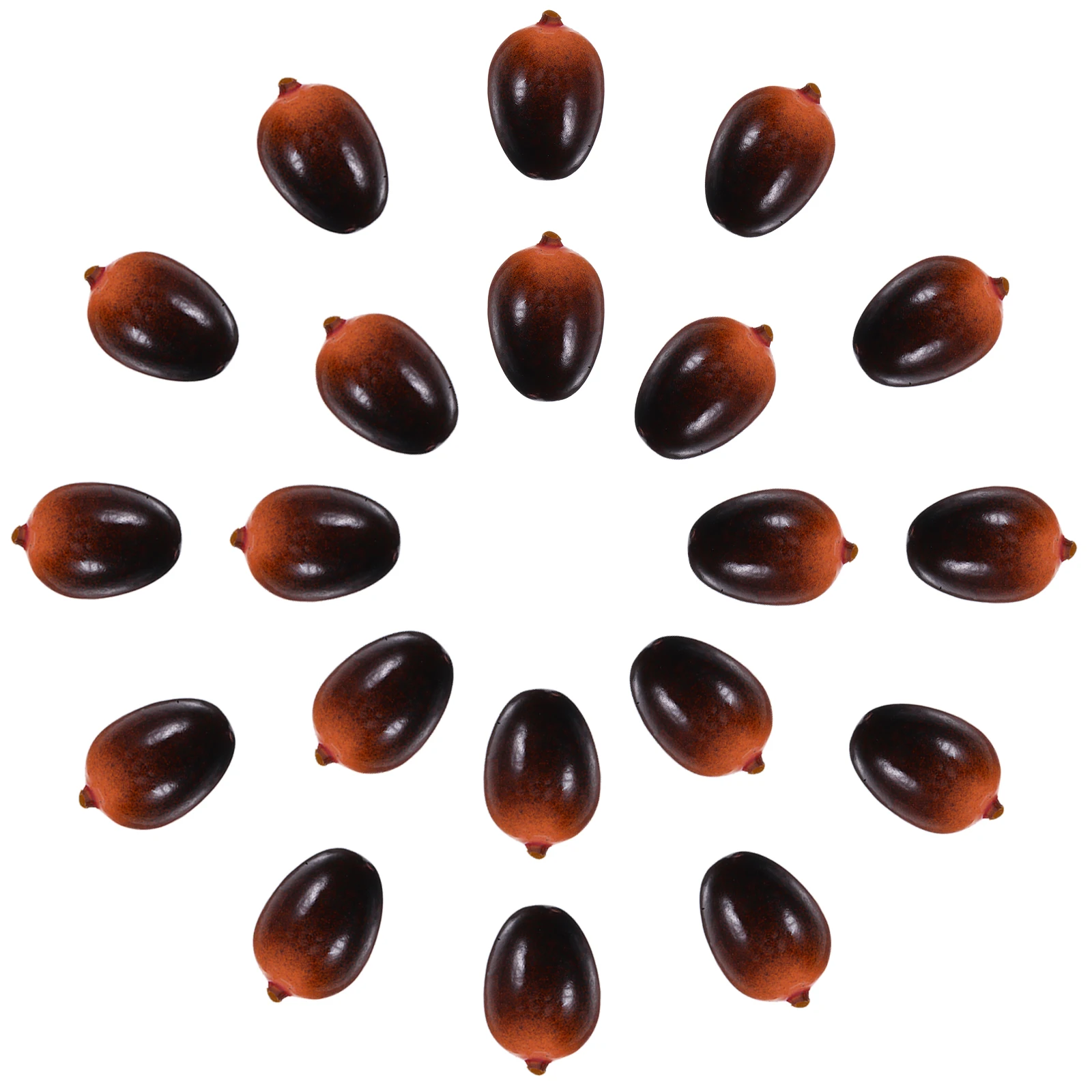 

50Pcs Realistic Artificial Olive Set Faux Fruit Decor Farmhouse Kitchen Dining Room Table Vase Fillers Photography Props