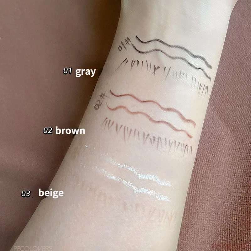 2 w 1 brązowym żelowy Eyeliner ołówkiem Ultra-slim płynnym Eyeliner cień w piórze gładki, wysokopigmentowy długopis żelowy jedwabnik trwały makijaż oczu