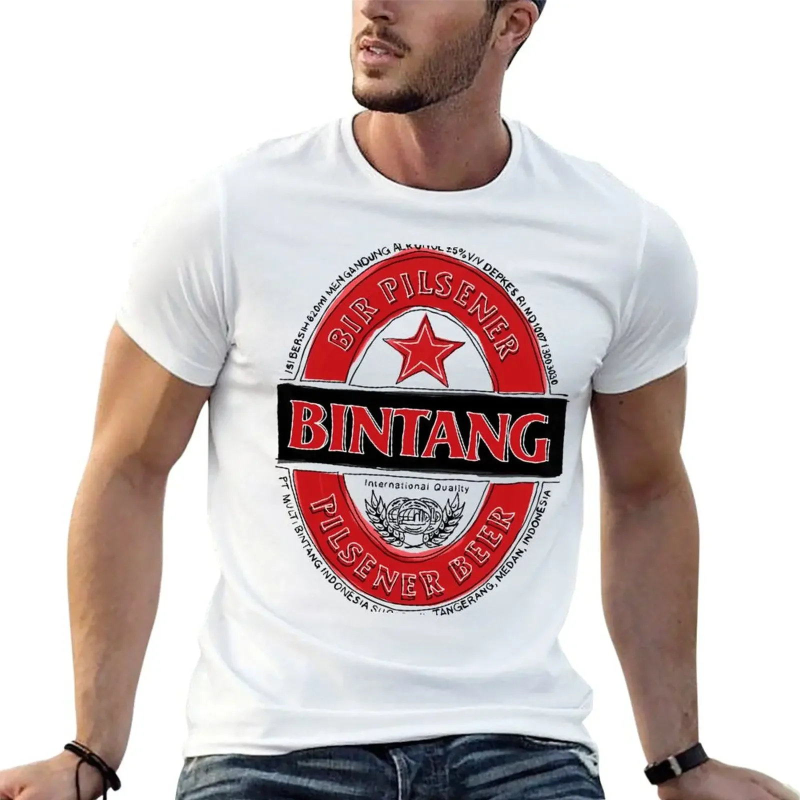 

Bintang beer POP T-Shirt oversizeds cute clothes new edition oversized plus size men clothing